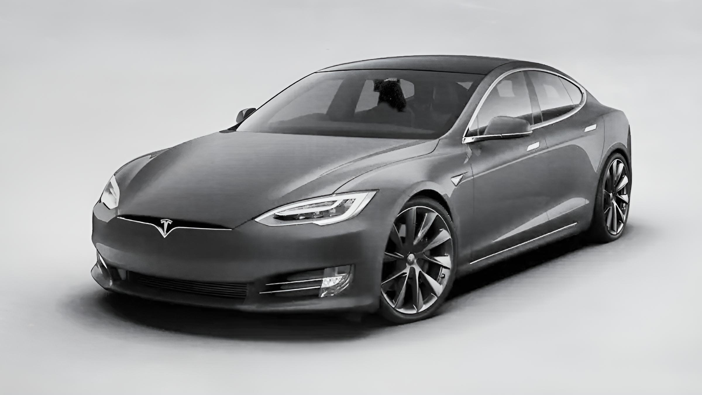 tesla model 3 plaid imaginée par l’IA