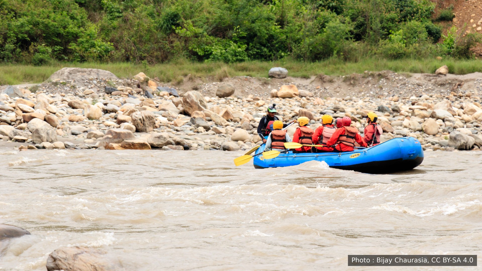Rafting sur la rivière Trishuli, au Népal