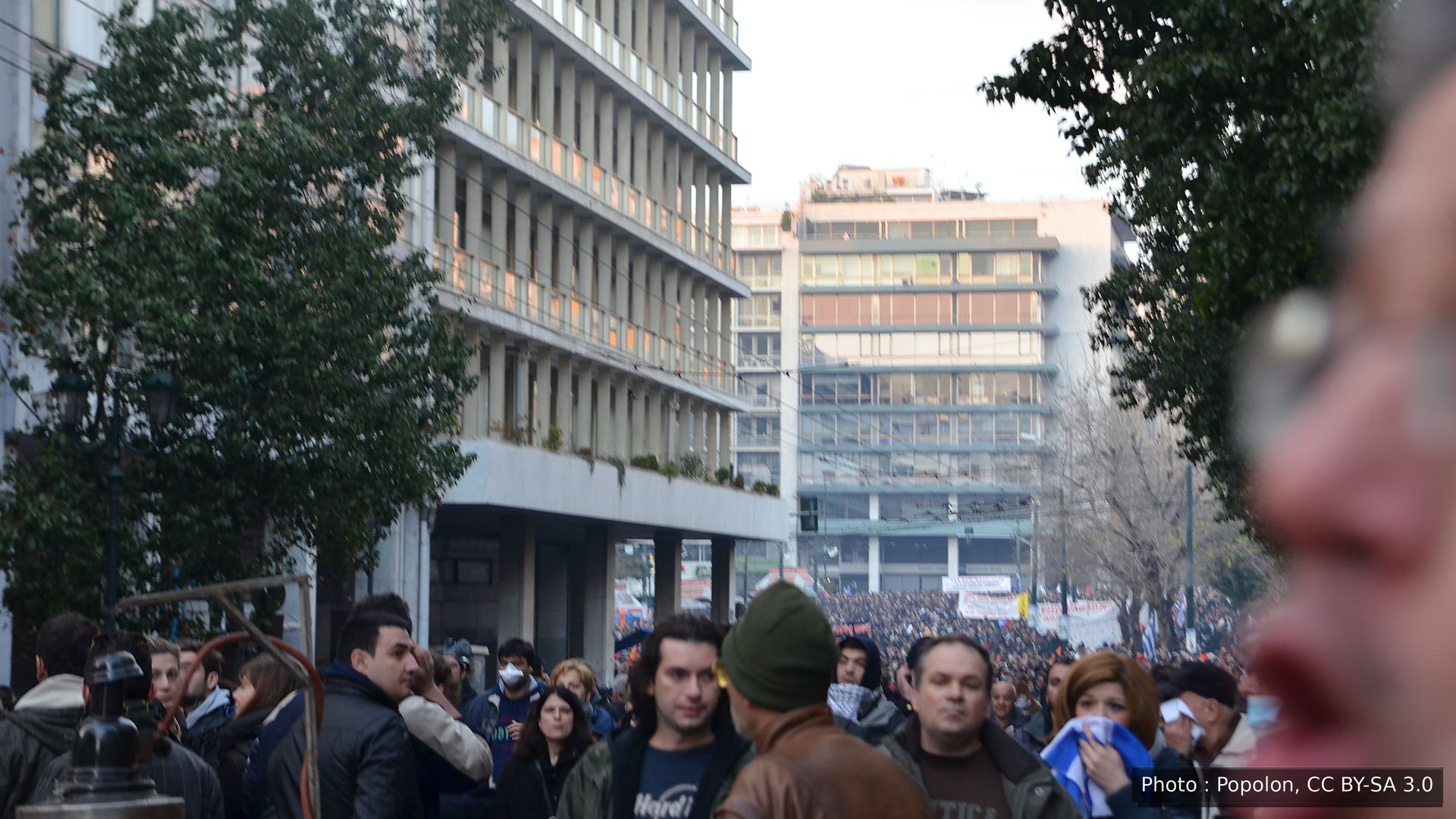 La manifestation contre l’austérité à Athènes, en février 2012
