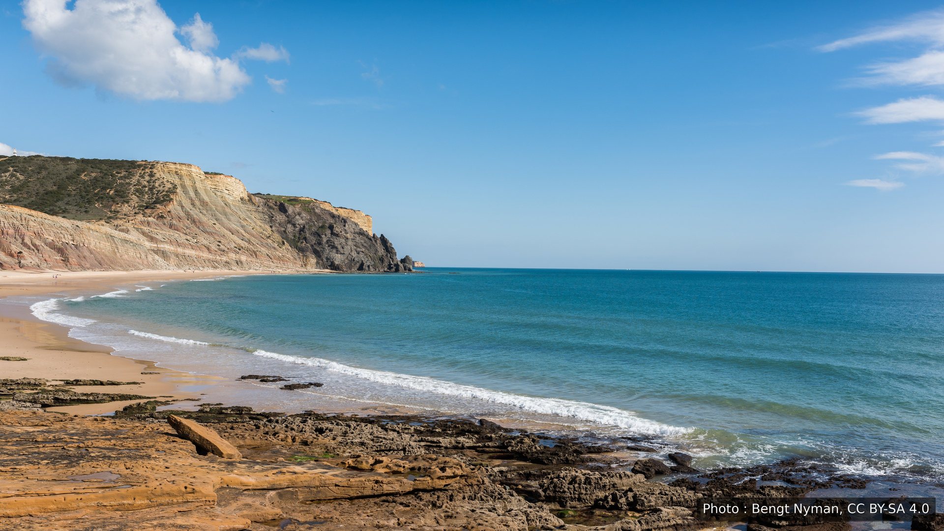 La plage de Praia da Luz, au Portugal, où Madeleine McCann a disparu