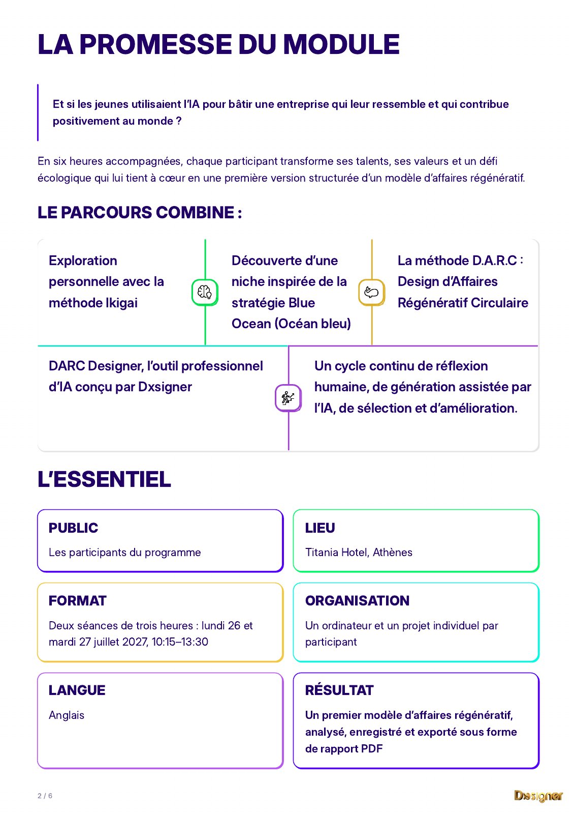 La promesse du module et l’essentiel