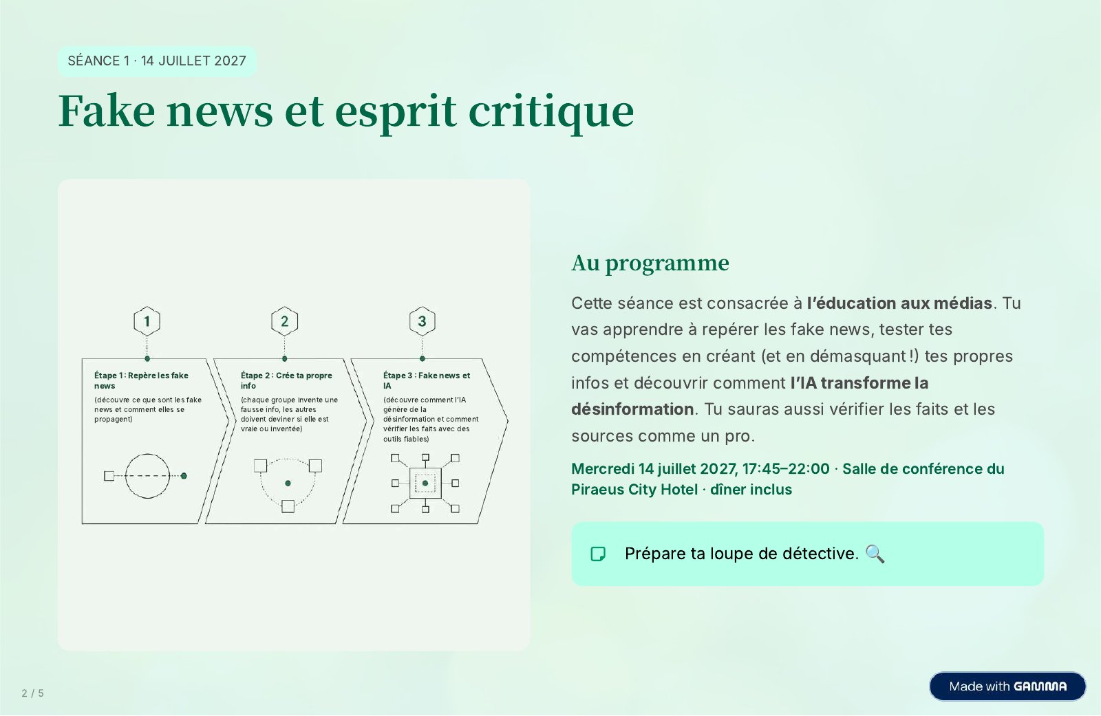 Séance 1 : Fake news et esprit critique